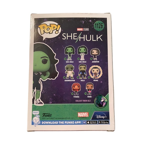 FREE WITH ANY PURCHASE. Funko Pop - She-Hulk #1126 - Picture 4 of 7